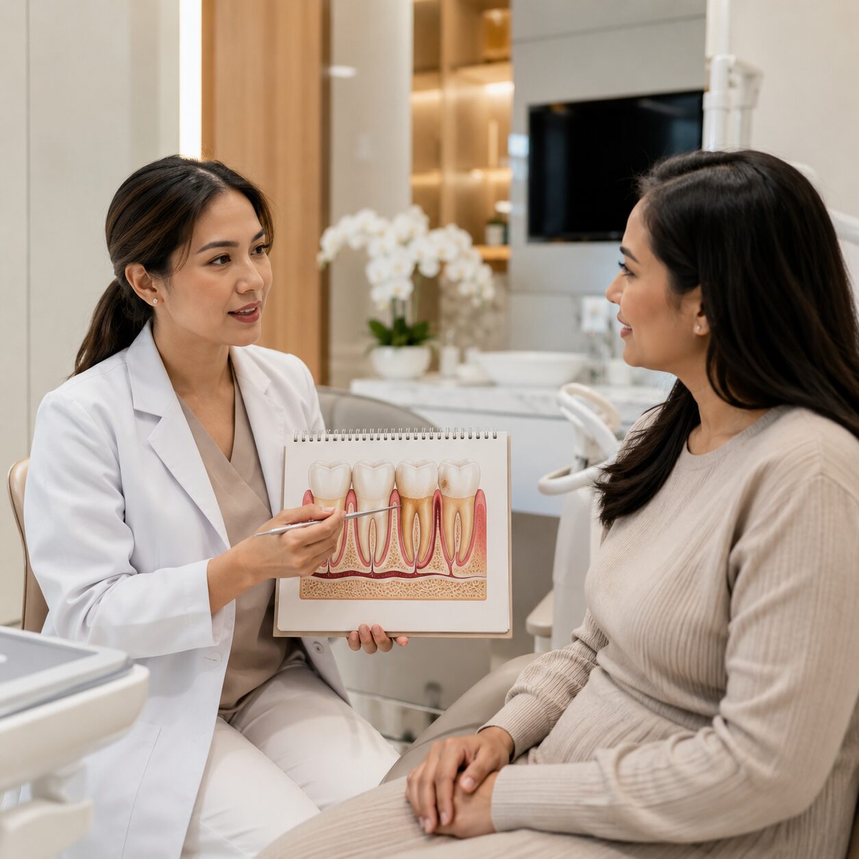 Bedah gusi periodontal di Guyu Dental House