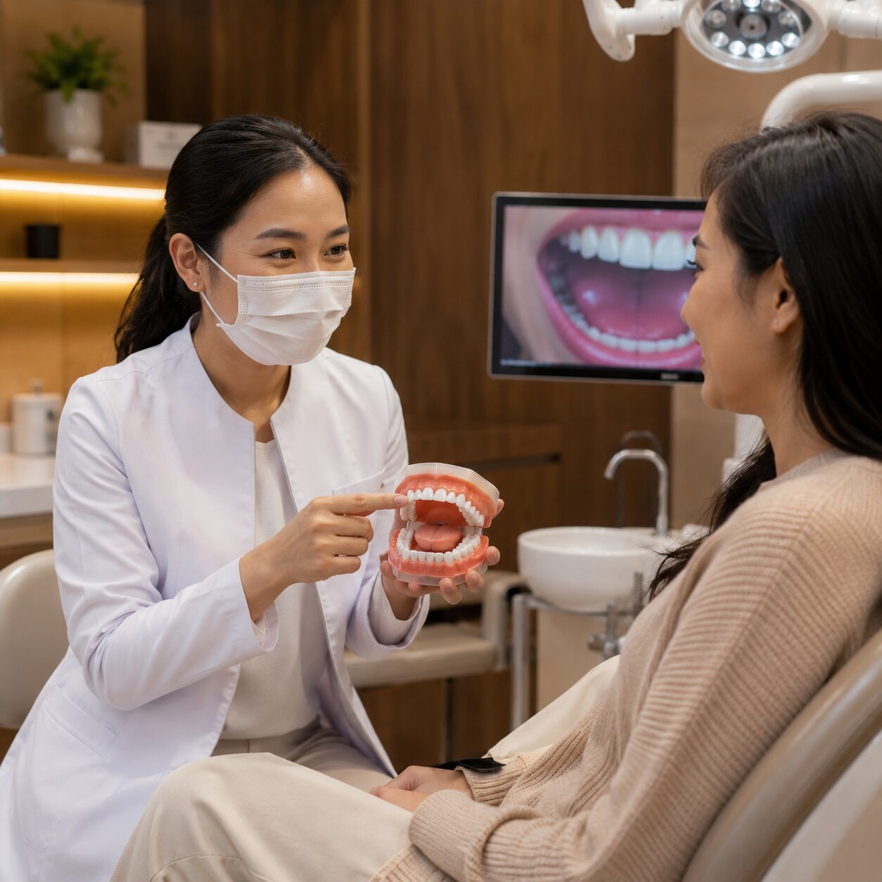 Interior dental periksa yang nyaman di Sleman