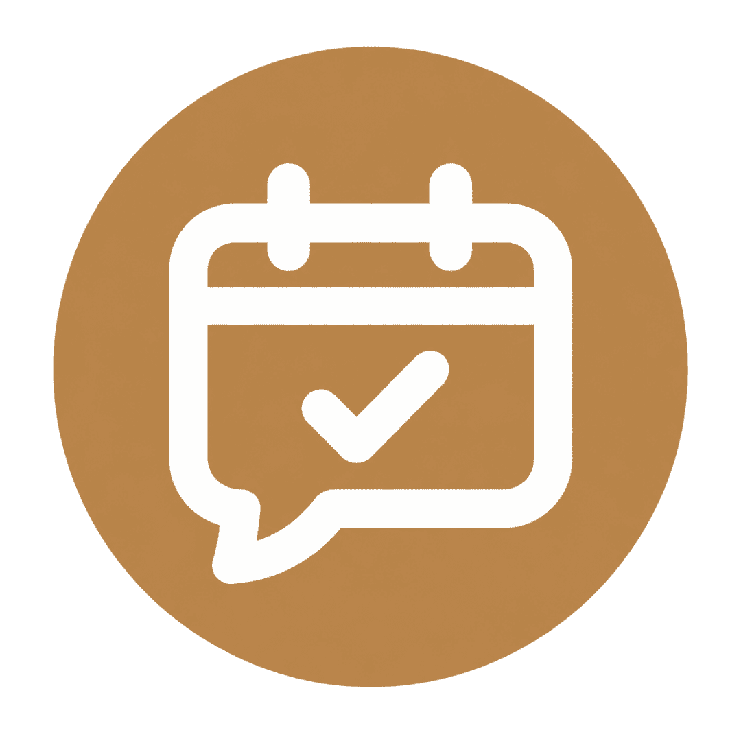 Icon reservasi mudah via WhatsApp