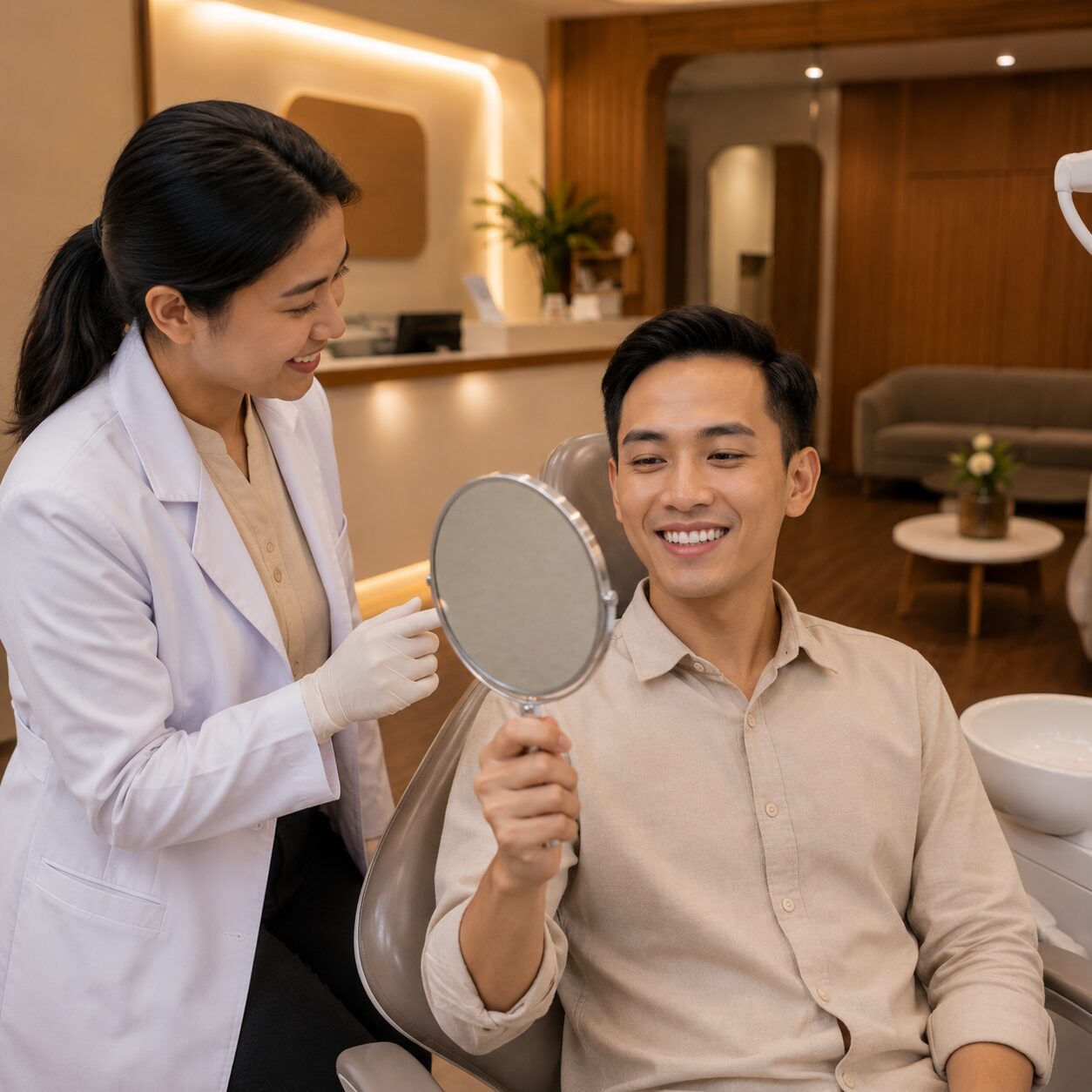 Bleaching gigi profesional di Guyu Dental House