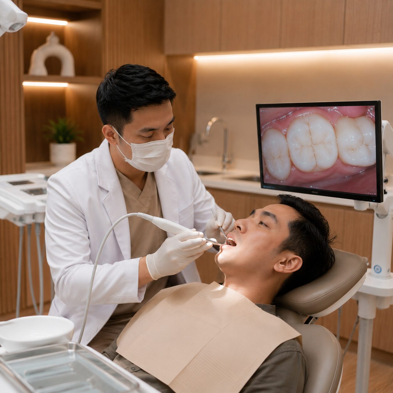 Pemeriksaan gigi retak di Guyu Dental House