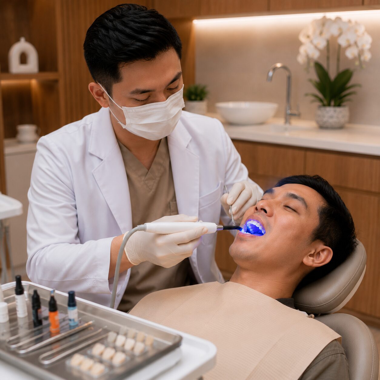 Tambal gigi estetik di Guyu Dental House