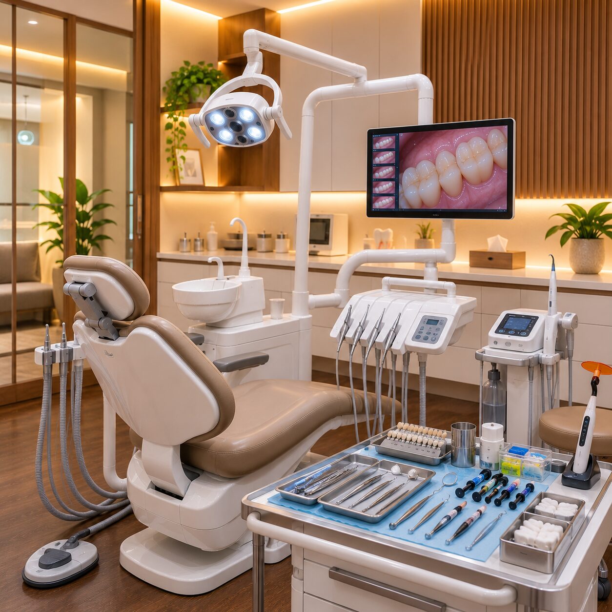 Ruang perawatan modern Guyu Dental House